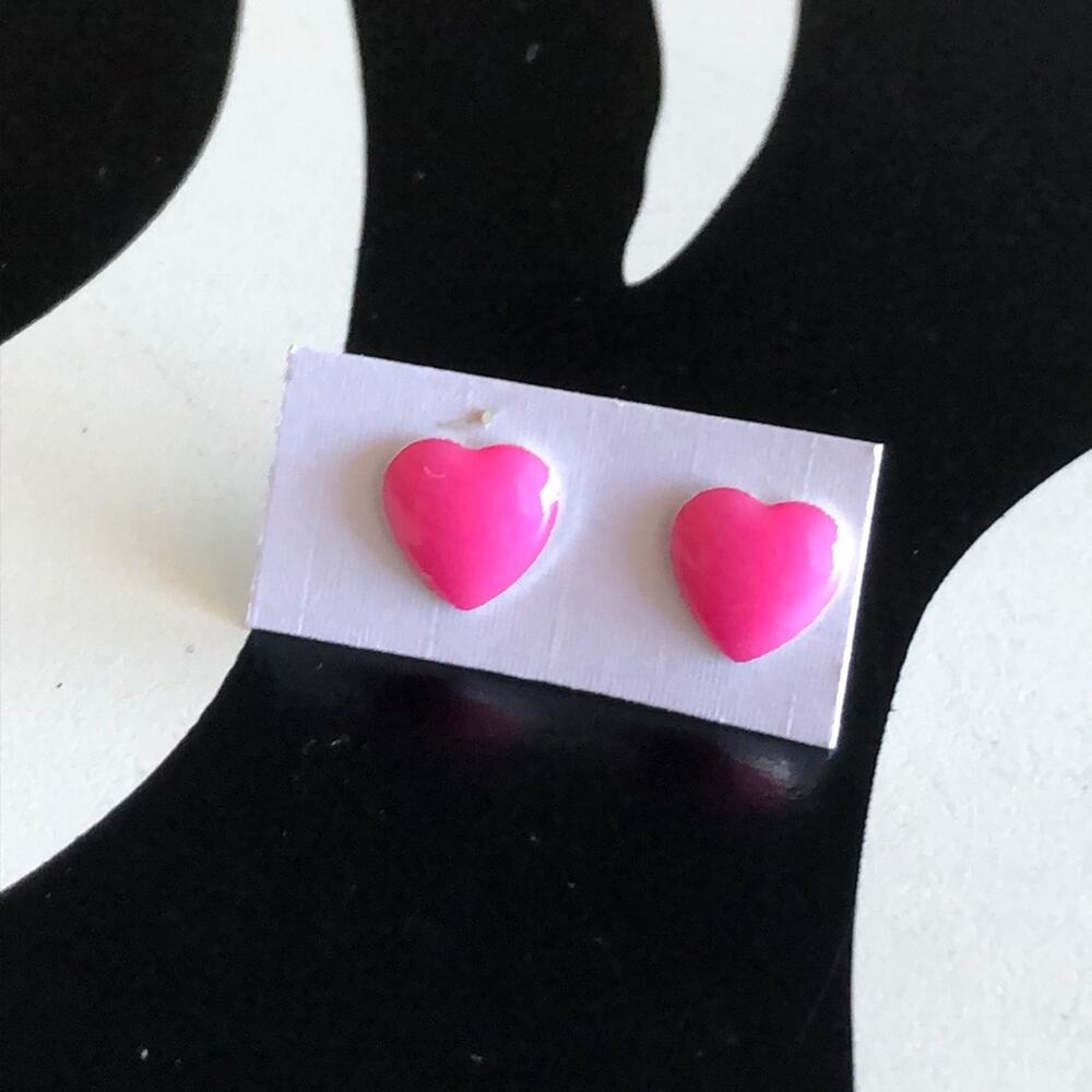 4 for $20 Pink Heart Stud Earrings